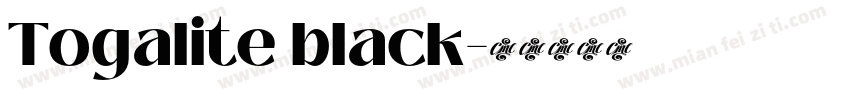 Togalite black字体转换